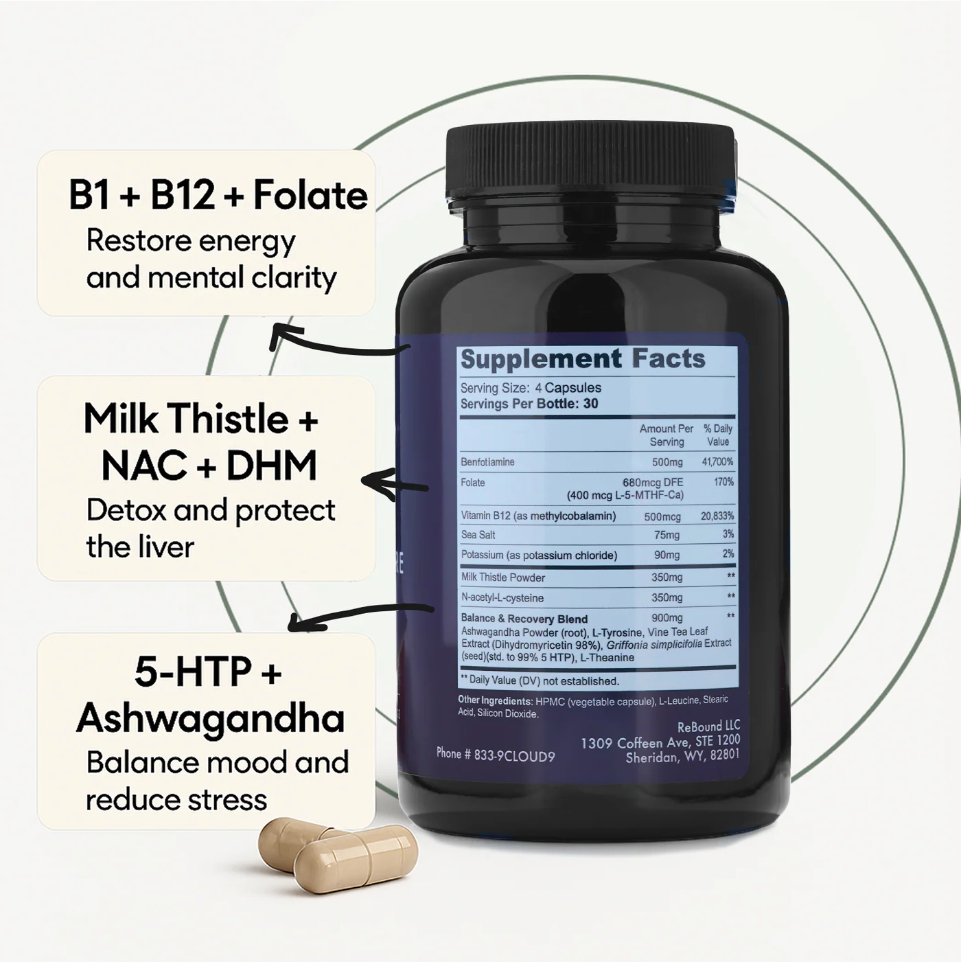 Cloud9 Daily Restore Supplement Fact