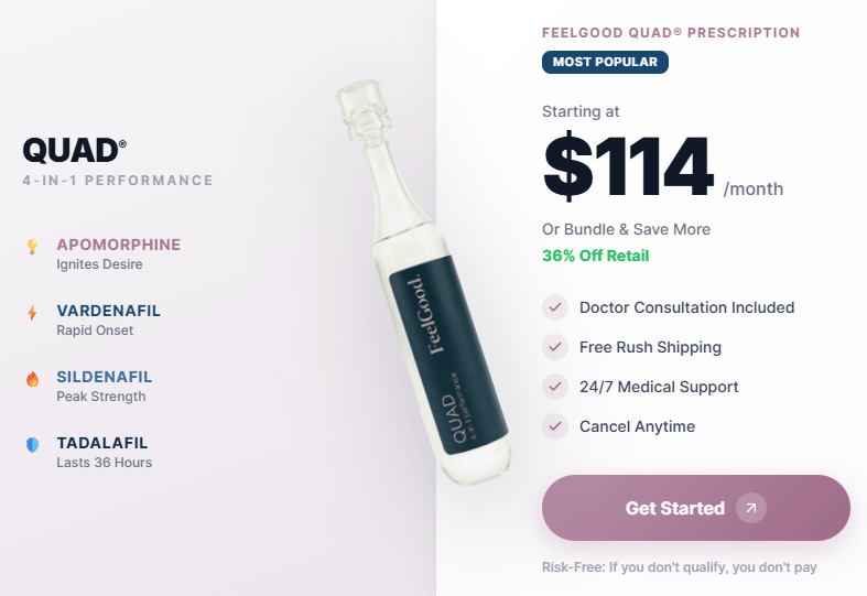 FeelGood QUAD Pricing