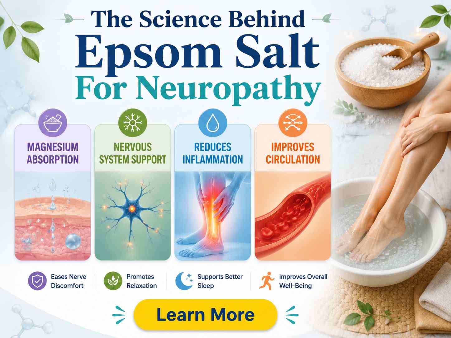 Epsom Salt for Neuropathy Pain Relief - The science