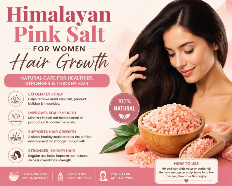 Himalayan Pink Salt for Women Hair Growth