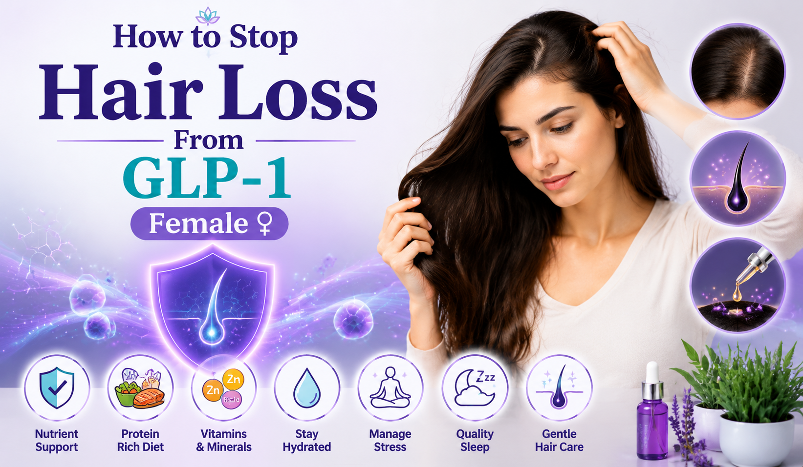 How to Stop Hair Loss From GLP-1 Female