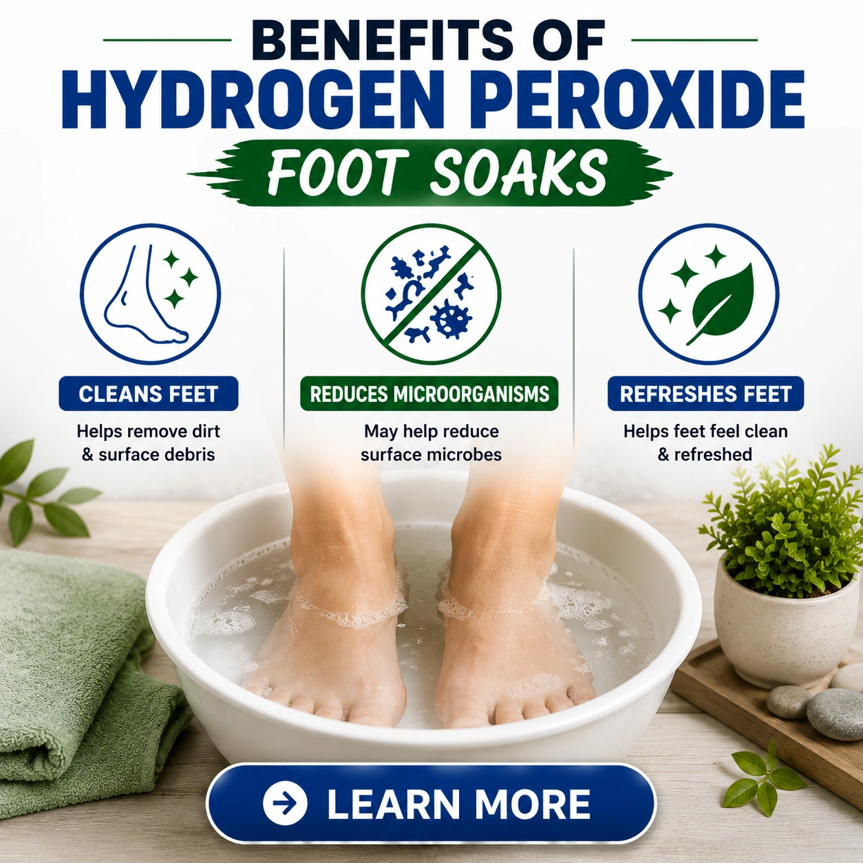 Potential Benefits of Hydrogen Peroxide Foot Soaks