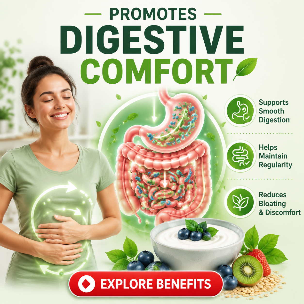 Promotes Digestive Comfort