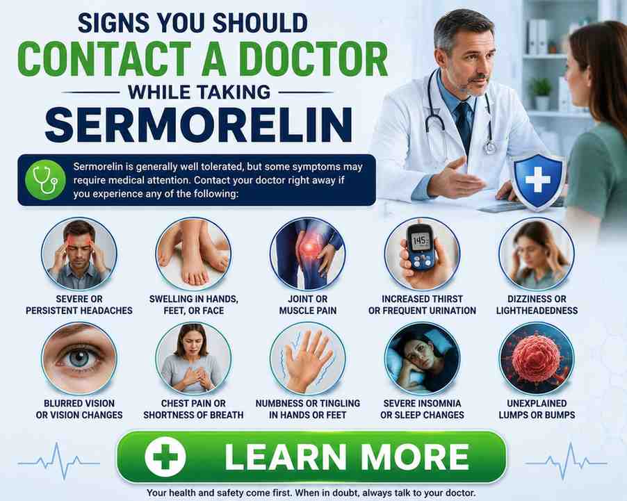 Sermorelin Long-Term Side Effects sign