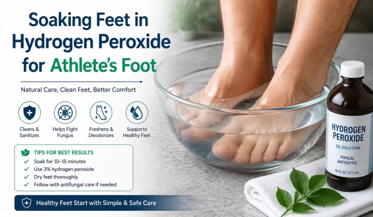 Soaking Feet in Hydrogen Peroxide for Athlete’s Foot
