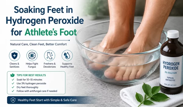 Soaking Feet in Hydrogen Peroxide for Athlete’s Foot