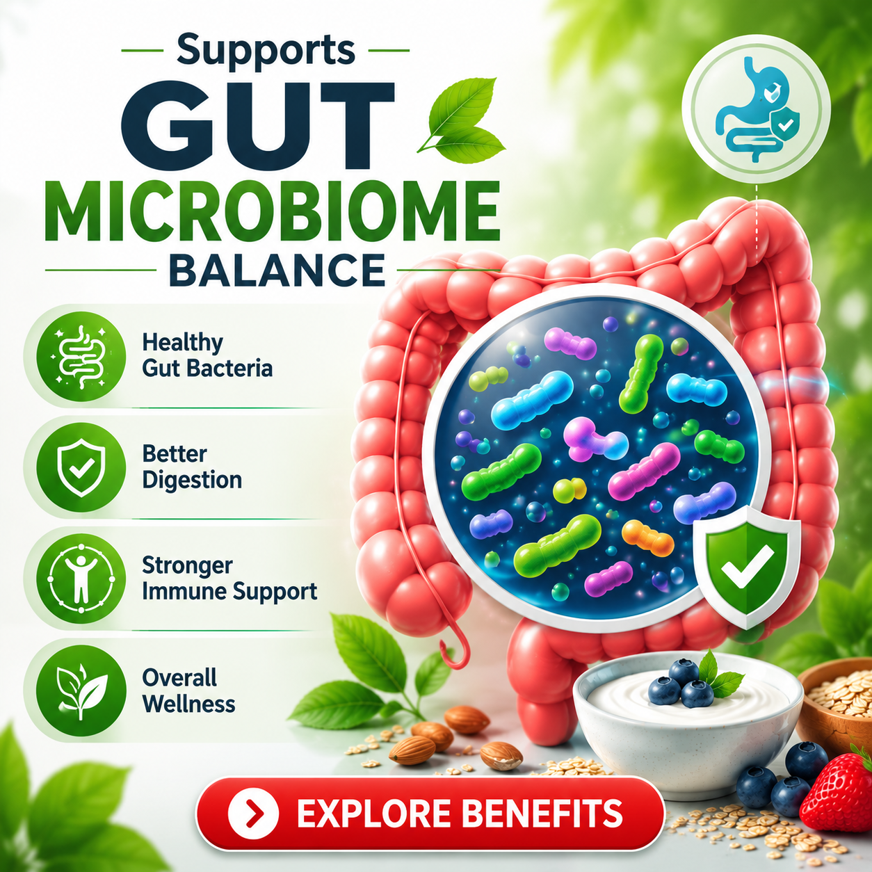 Supports Gut Microbiome Balance