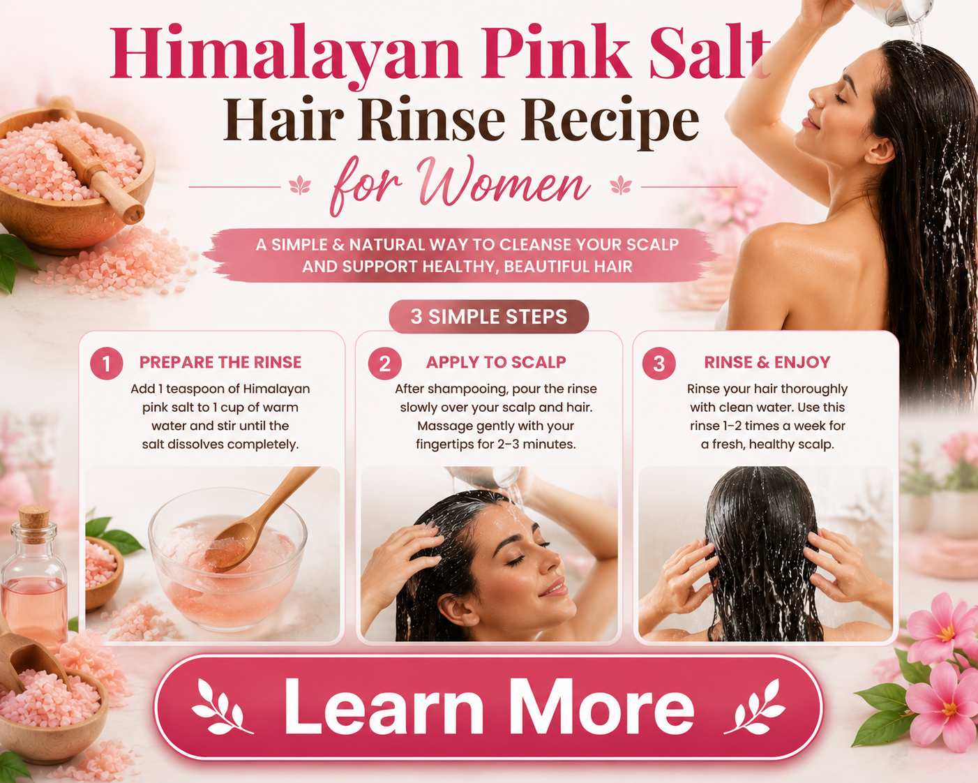 himalayan pink salt for women hair growth uses