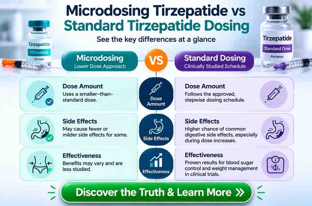 microdosing tirzepatide side effects vs