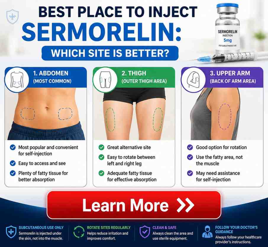 where to inject sermorelin location