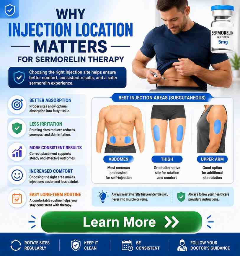 where to inject sermorelin where