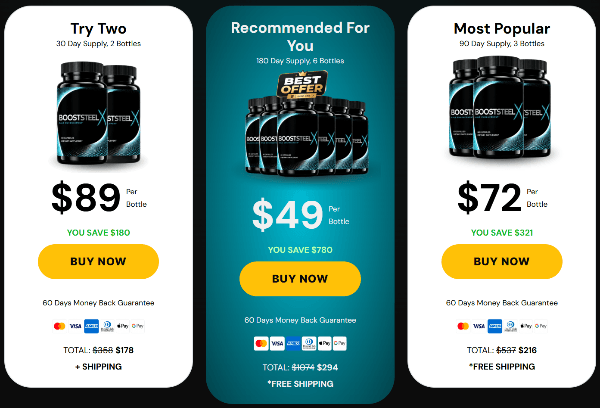 BoostSteelX Price