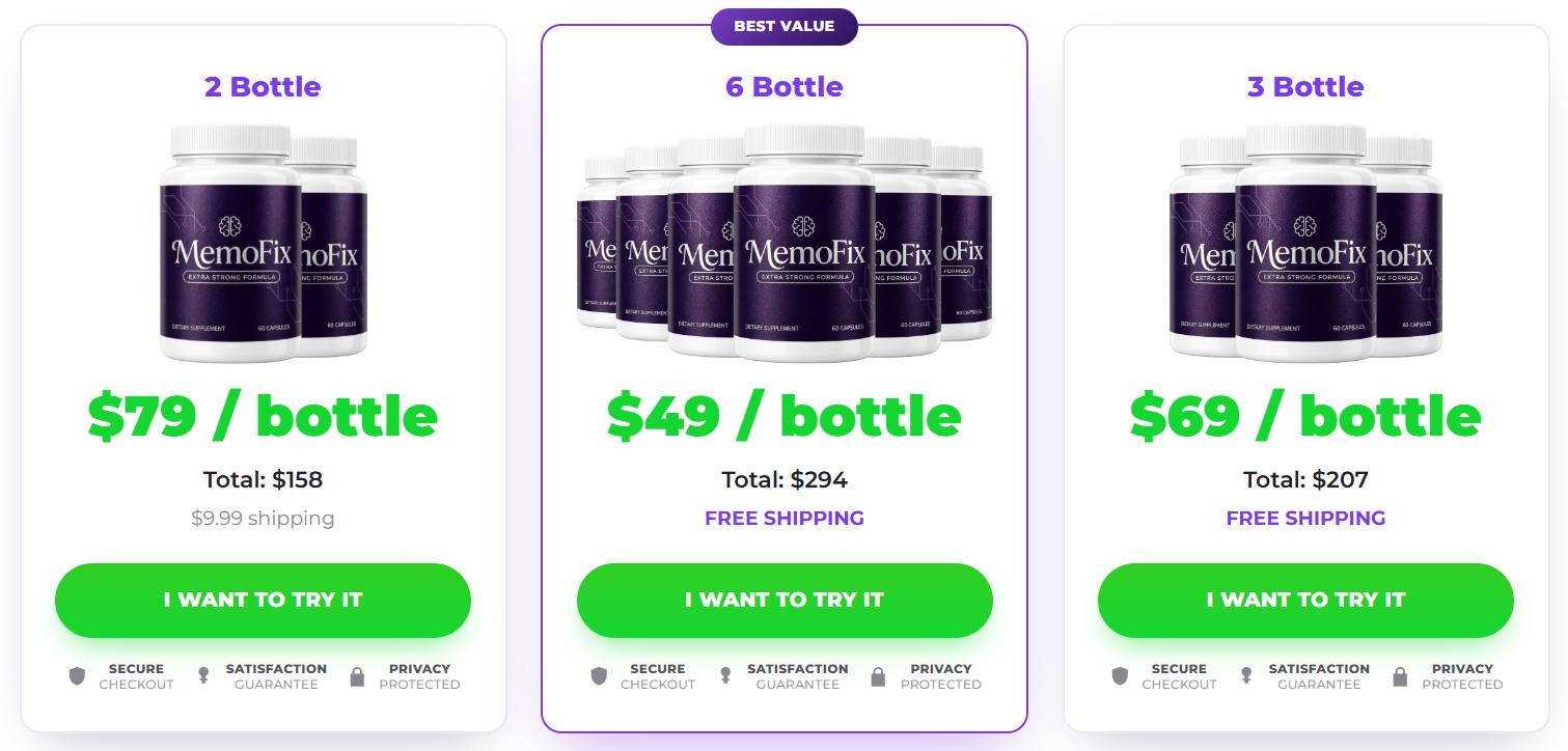 MemoFix Pricing