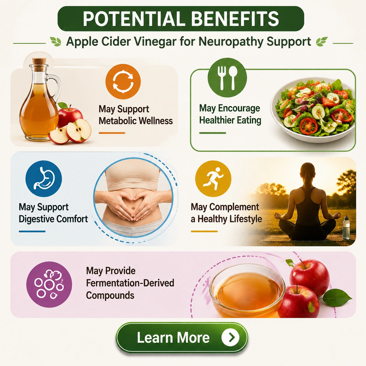 Potential Benefits of Apple Cider Vinegar for Neuropathy Support