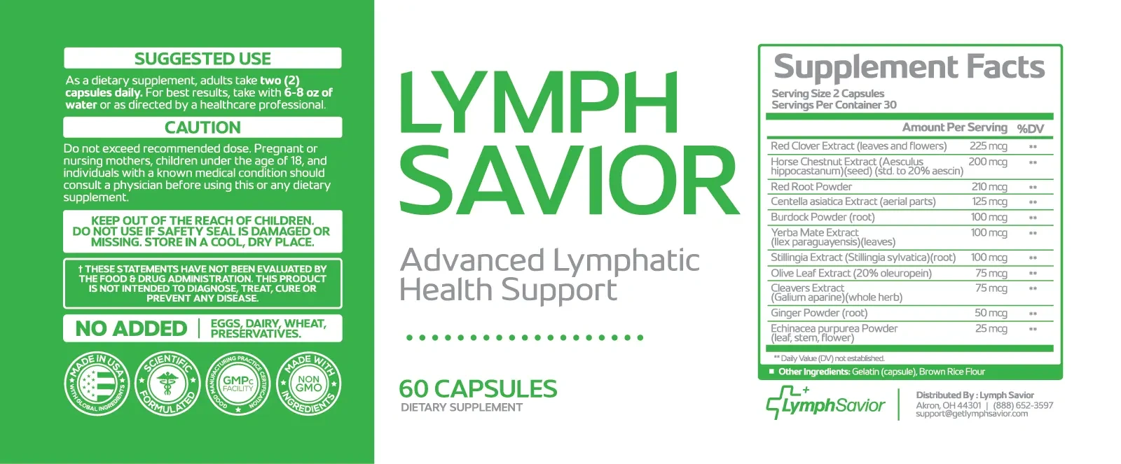 Lymph Savior Supplements