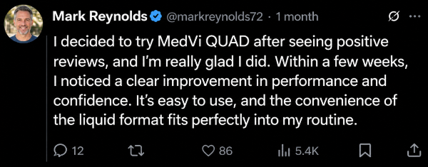 MedVi Quad customer reviews