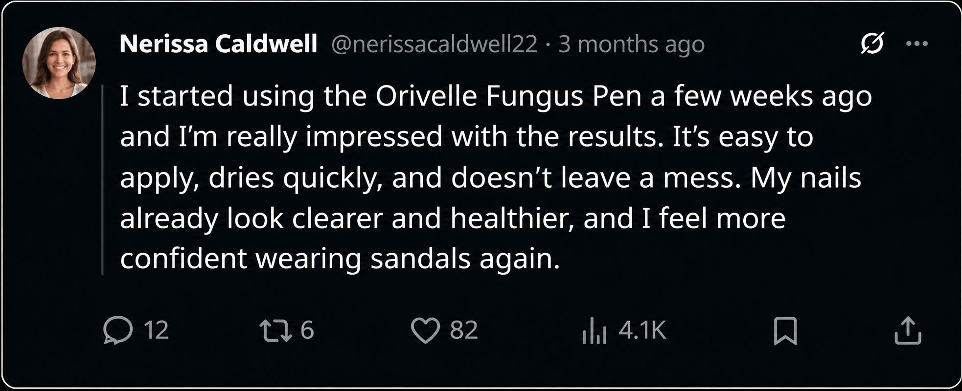 Orivelle Fungus Pen - Customer Revies 4