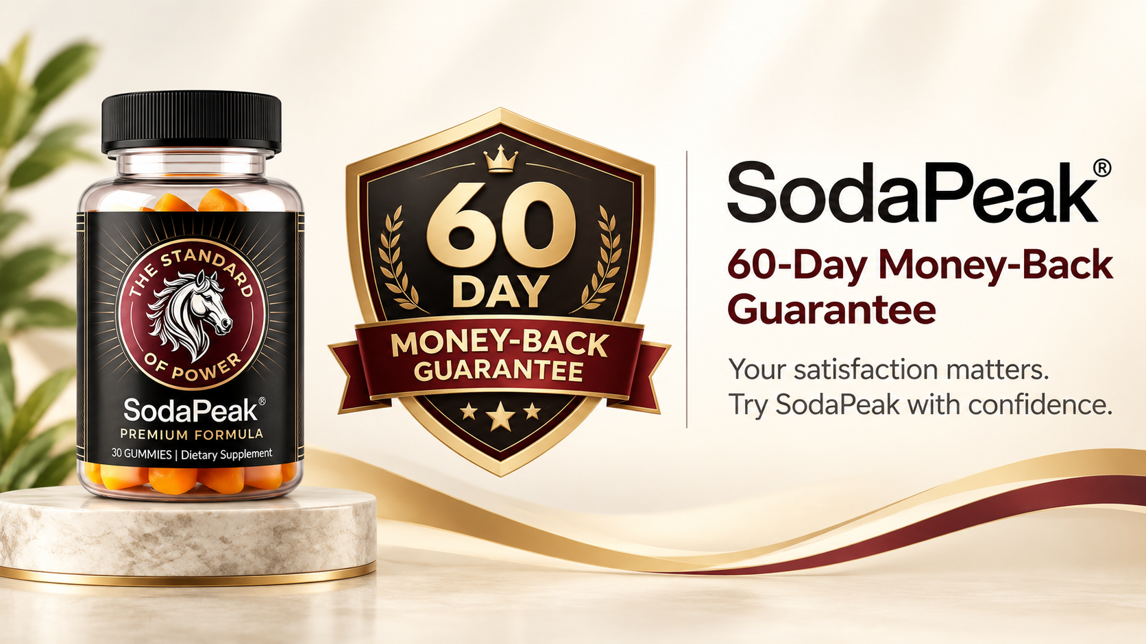 SodaPeak money back gurantee