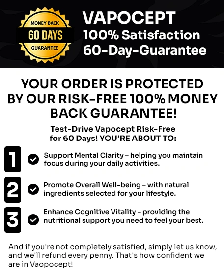 VapoCept Money back guarantee