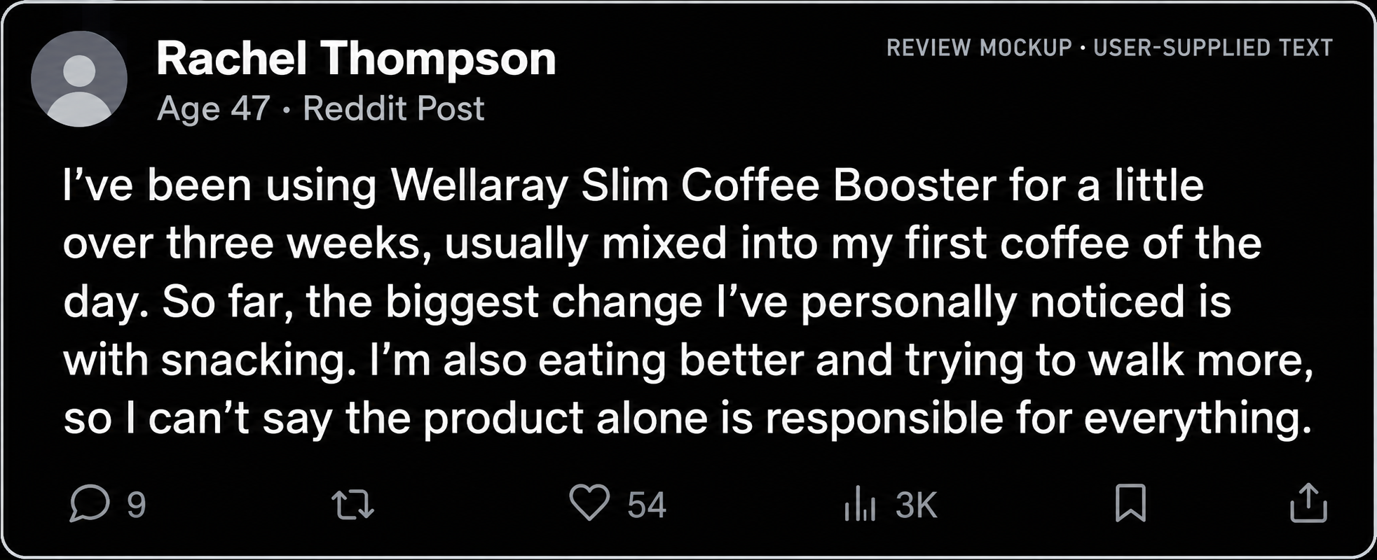 Wellaray Slim Coffee Booster user