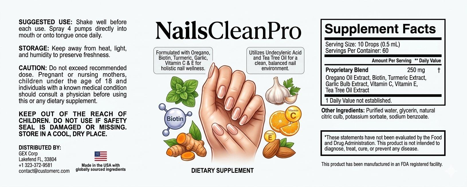 NailsCleanPro - Ingredients
