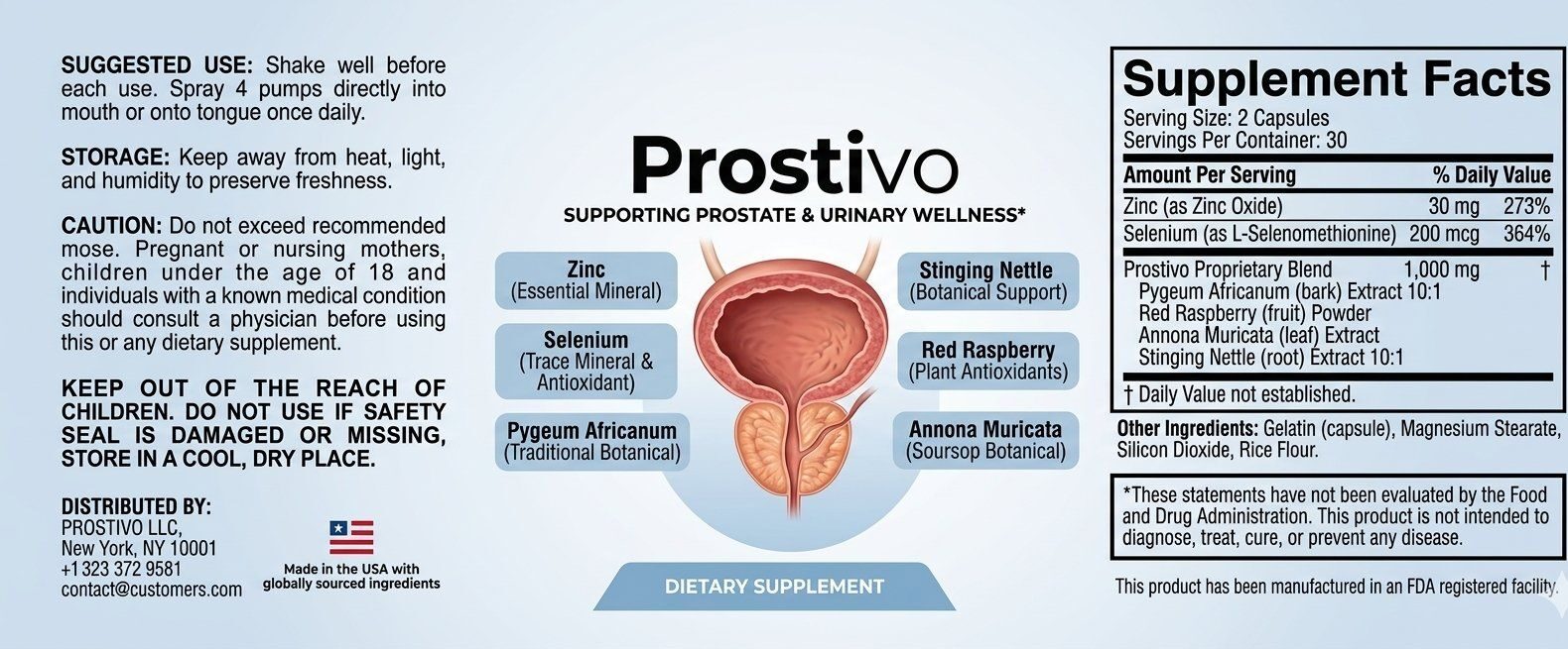 Prostivo Ingredients