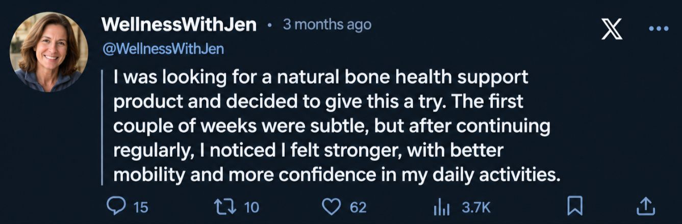 The Bone Density Solution - Customer 4