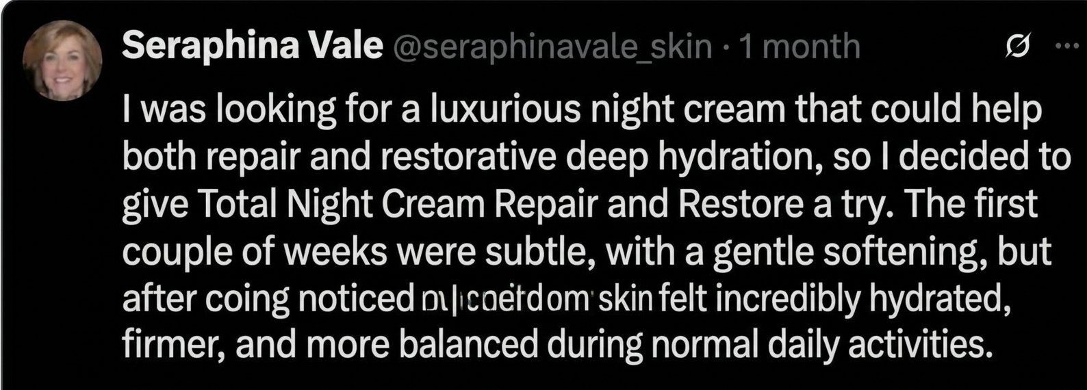 Total Night Cream Repair and Restore - Customer Reviews 4